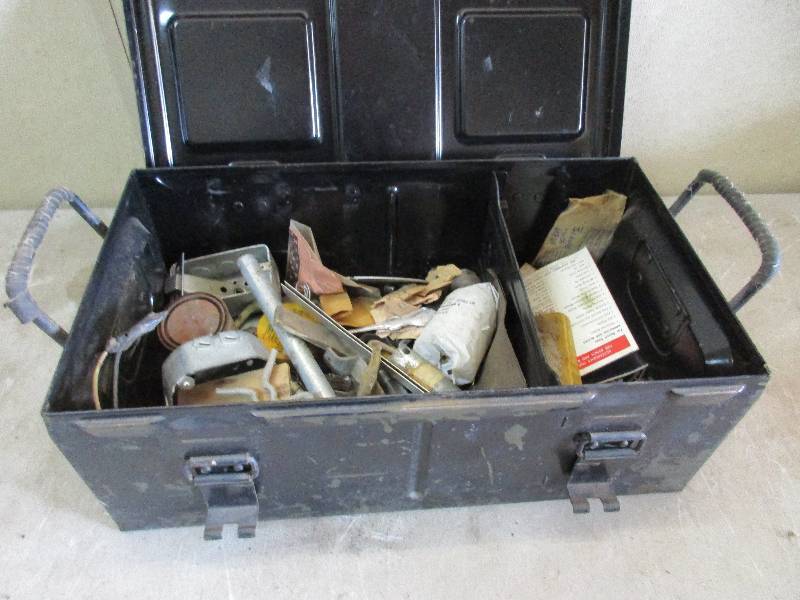 Ammo can with tools and hardware