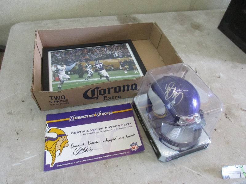 Vikings Autographed helmet