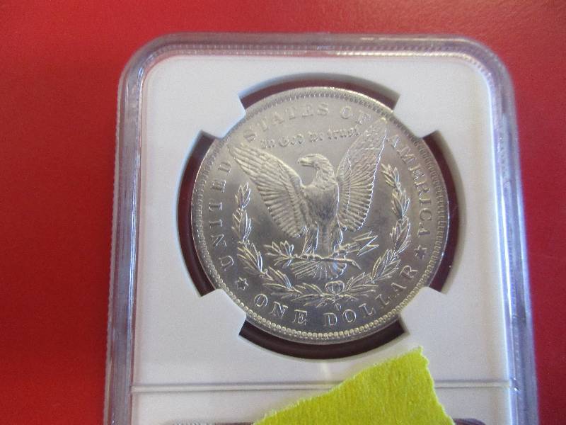 20. 1883 O (New Orleans Mint) NGC certified Morgan Silver Dollar in Mint State MS63 condition. Beautiful coin certified by one of the most respected numismatic certification service