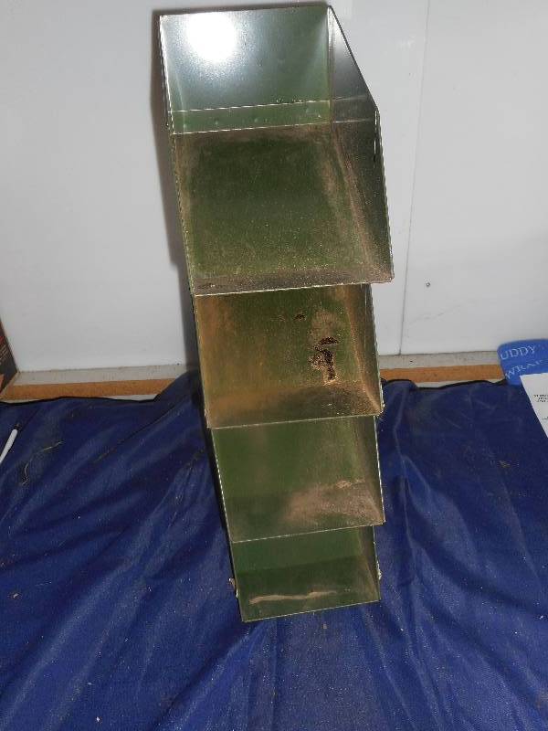 4 metal stackable parts bins