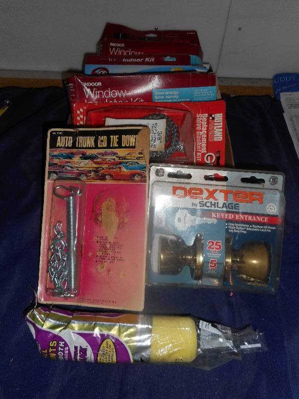window insulater kits and garage misc