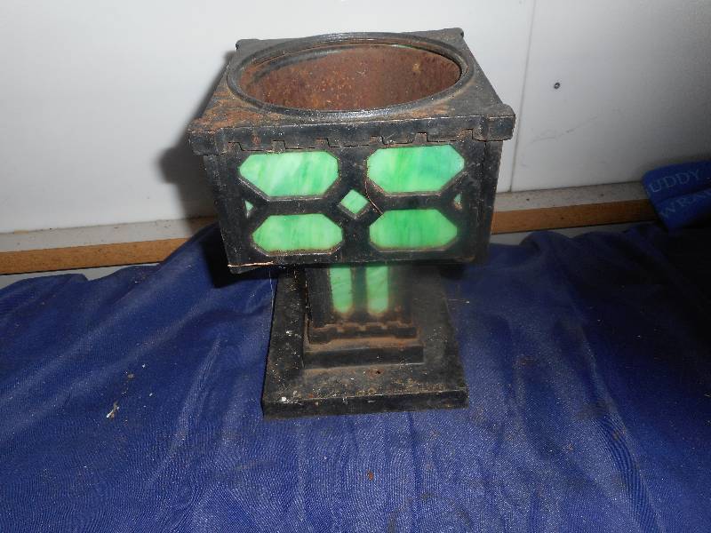 vintage iron plant holder