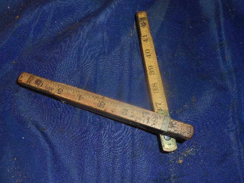 vintage folding ruler