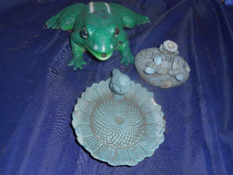 3 SMALLER YARD ORNAMENTS