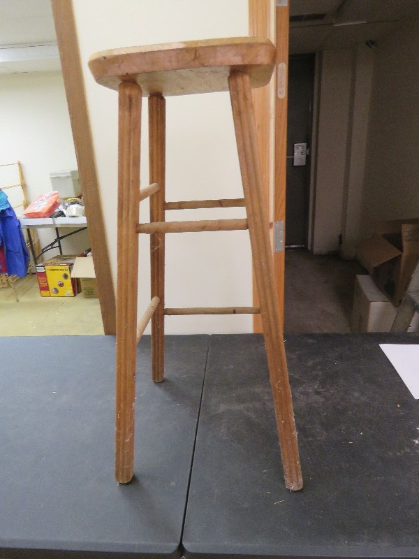 lot 123 image: Wood Stool