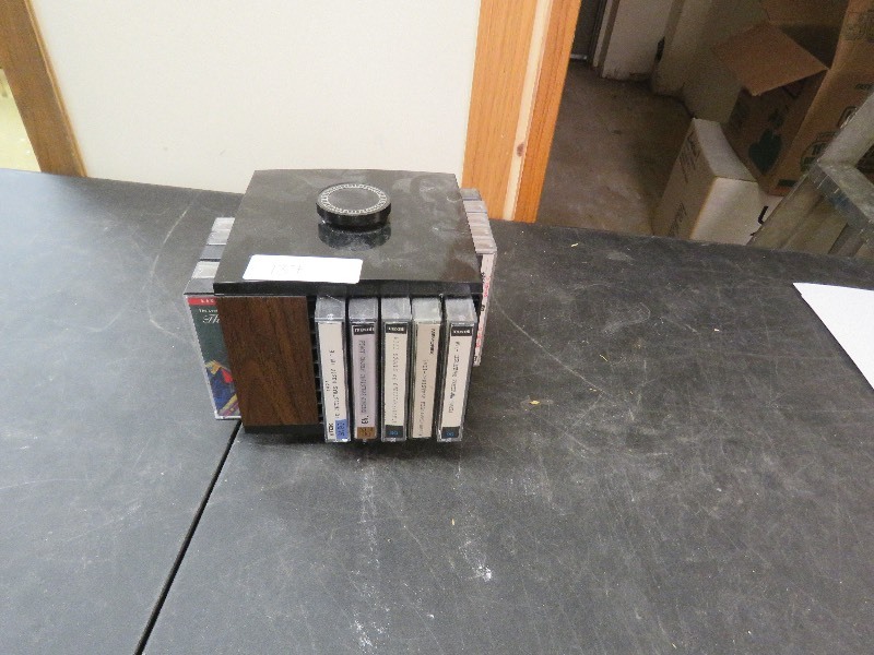lot 137 image: Cassette holder with cassettes
