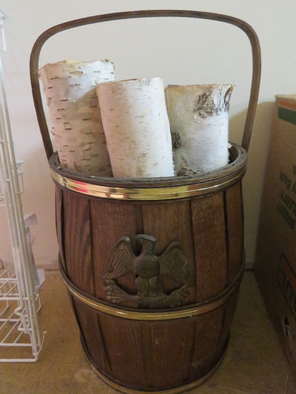 lot 210 image: Wood Barrell with logs