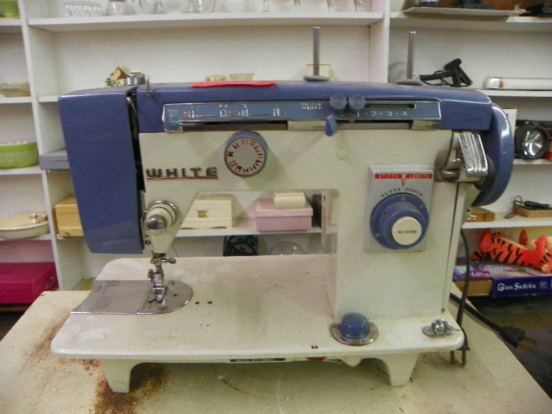 Older White Sewing Machine
