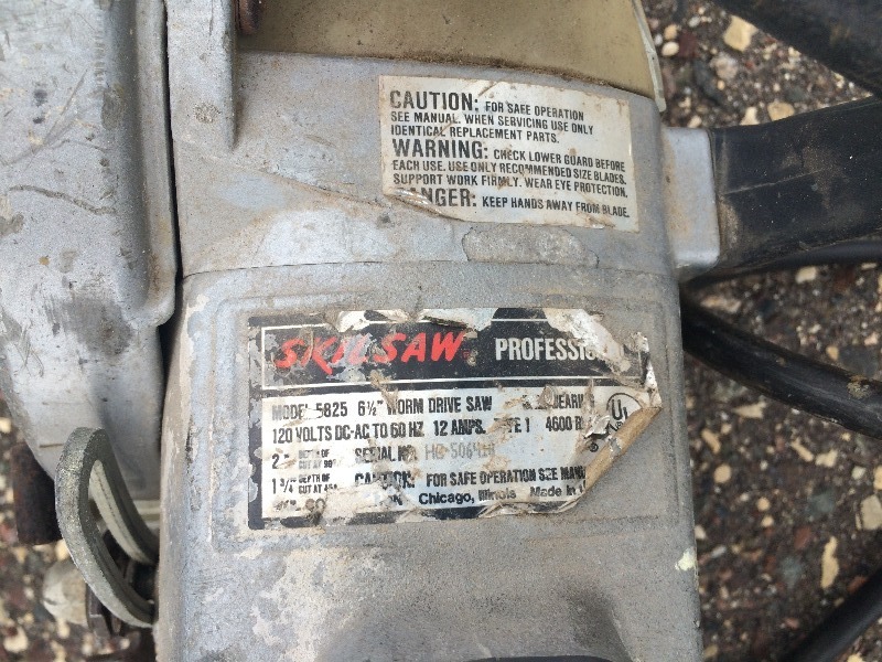 lot 7 image: Skilsaw - Circulating Saw - Works