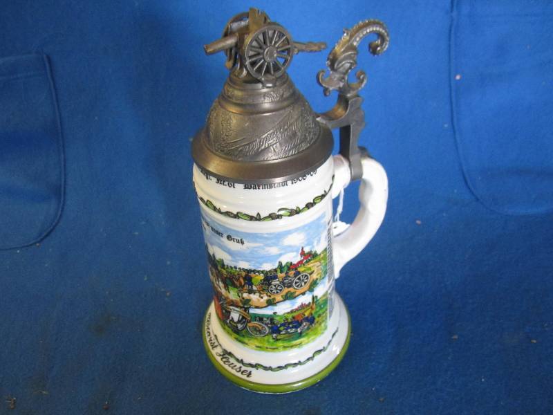 lot 15 image: West German Beer Stien in ood condi...
