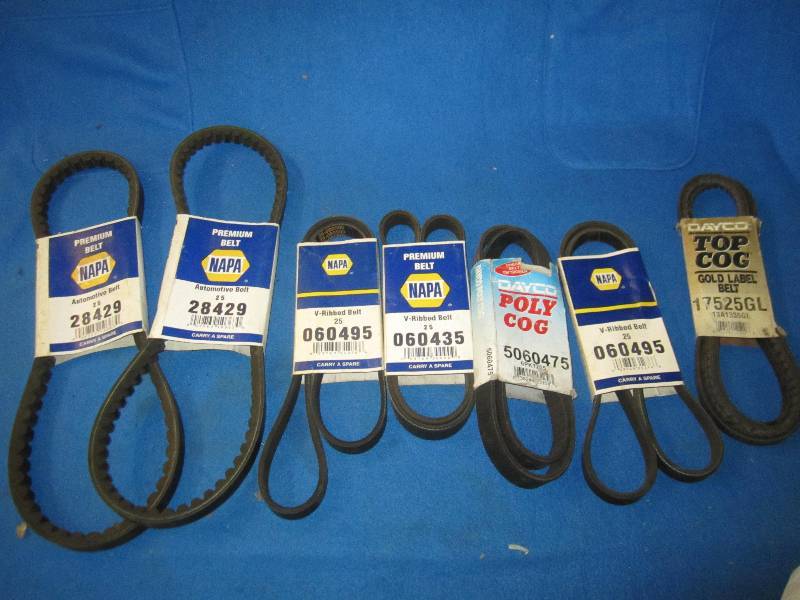 lot 50 image: Lot of NAPA automotive belts...