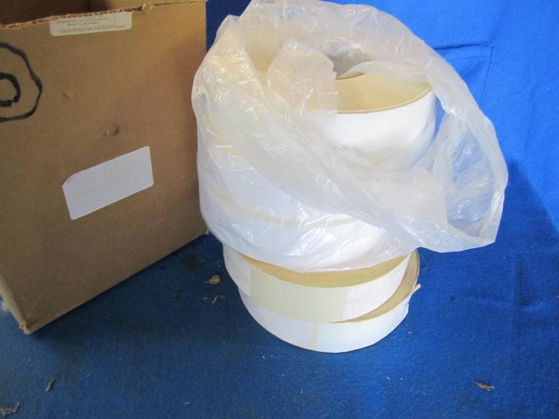 lot 56 image: Lot of label rolls, 2 x 3.5 approx...