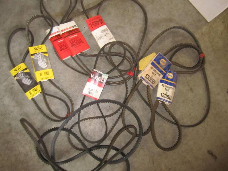 lot 63 image: Lot of automotive belts...