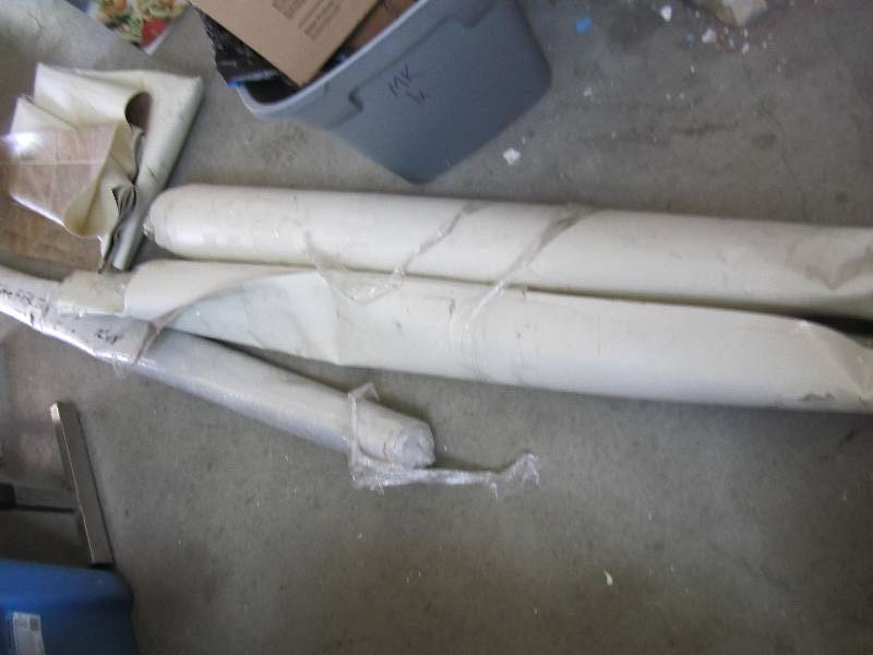 lot 118 image: 3 rools of linolium may be cracked ...