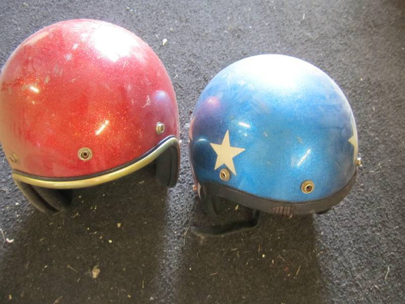 lot 136 image: 2 helmets ...