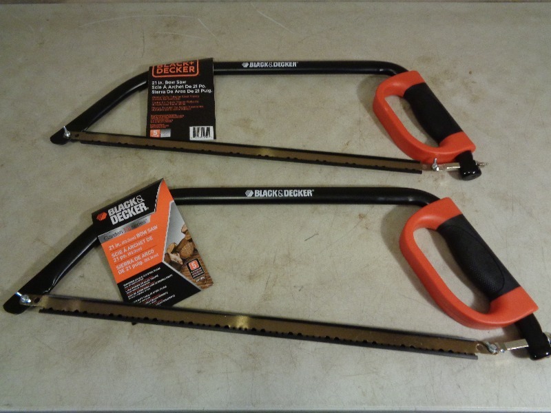 lot 58 image: 2 New Black and Decker Bow Saws