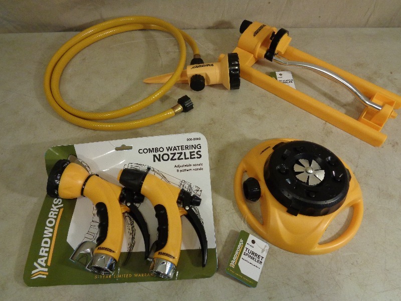 lot 59 image: New Yardworks Watering Nozzles and Sprinkler