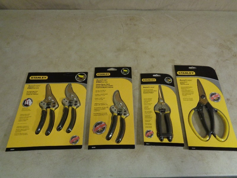 lot 62 image: New Stanley Pruners, Harvester, and Shears