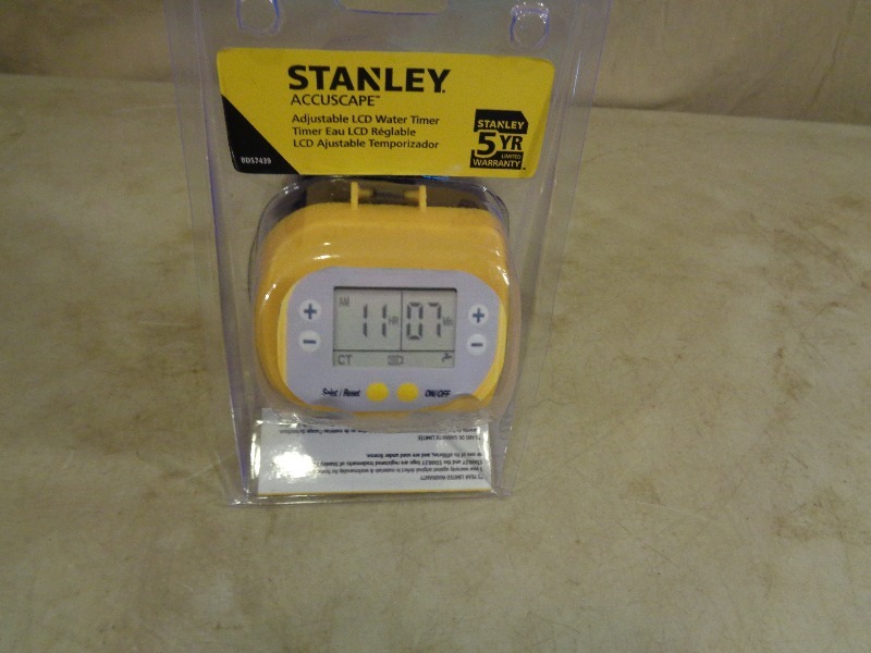lot 117 image: New Stanley Adjustable LCD Water Timer