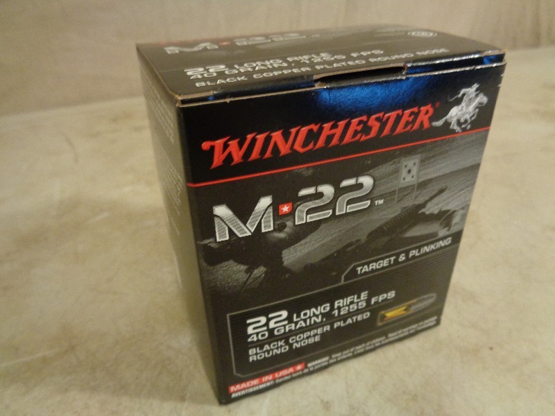 lot 1 image: Winchester 500 Rounds 22 LR Long Rifle Ammo