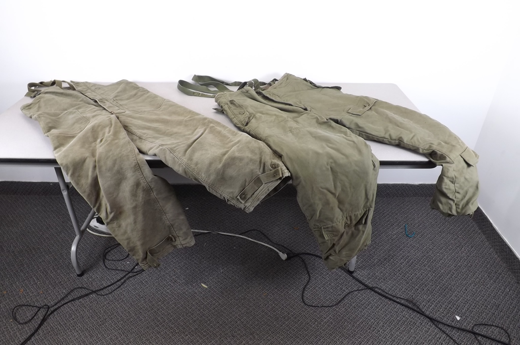 2 WWII Arctic Weather Overalls