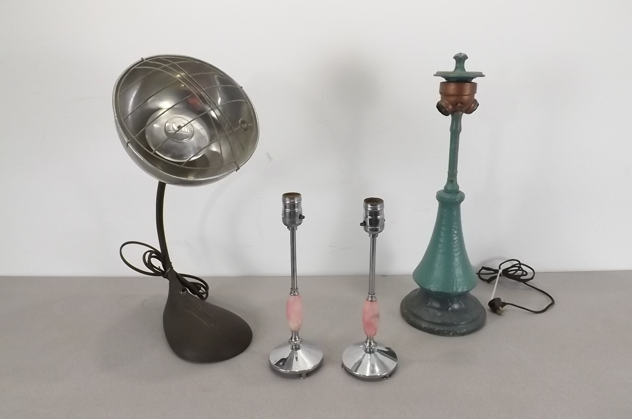 Lot of Antique Table Lamps etc.