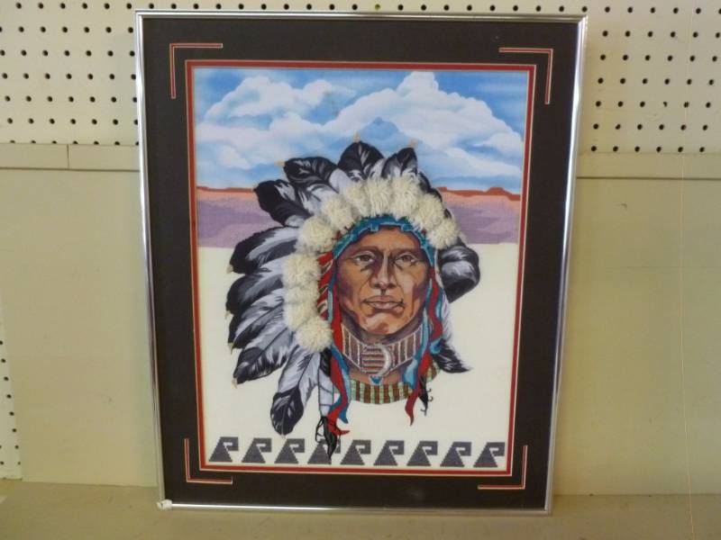 lot 171 image: Needlepoint Picture