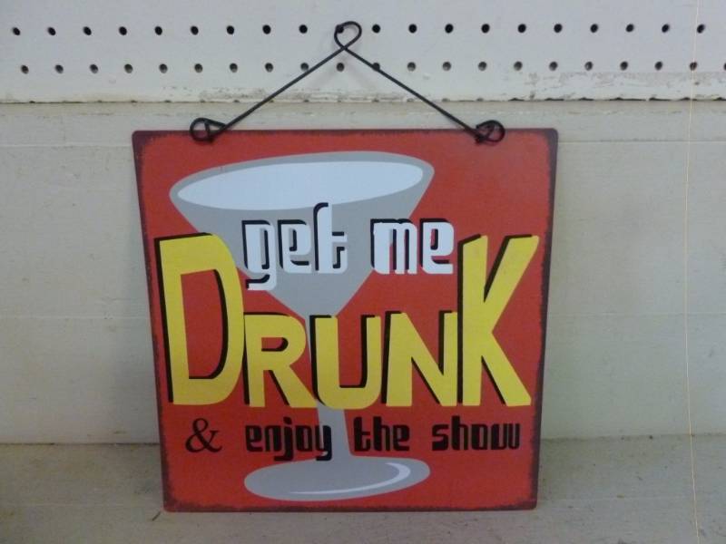 lot 197 image: Metal Sign