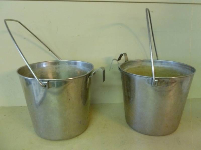 lot 343 image: Stainless Steel Calf Buckets