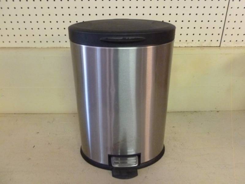 lot 395 image: Stainless Steel Trash Can