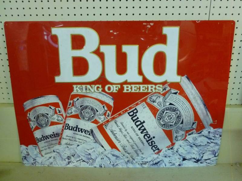 lot 404 image: Budweiser Sign