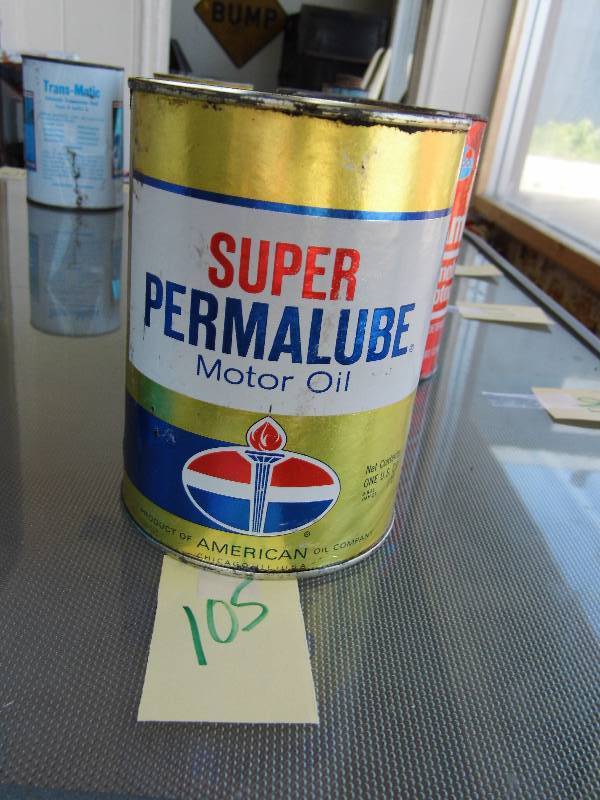 lot 105 image: Super Permalube Oil Can