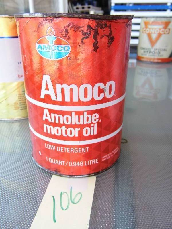 lot 106 image: Amoco Oil Can