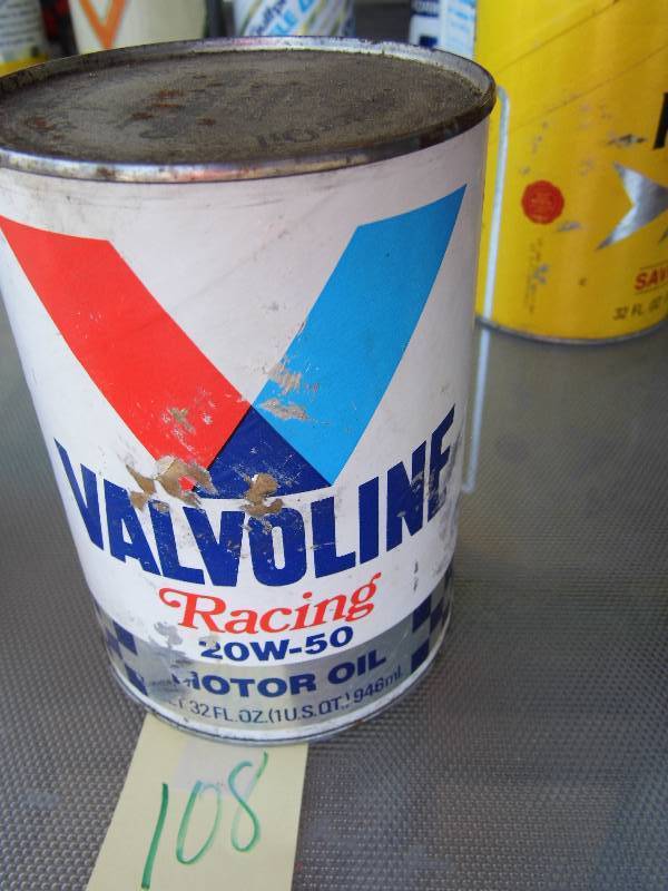 lot 108 image: Valvoline Oil Can