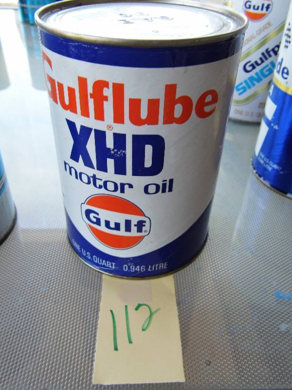 lot 112 image: Gulflube Oil Can