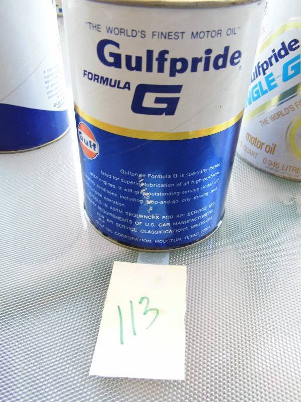 lot 113 image: Gulf Pride Oil Can