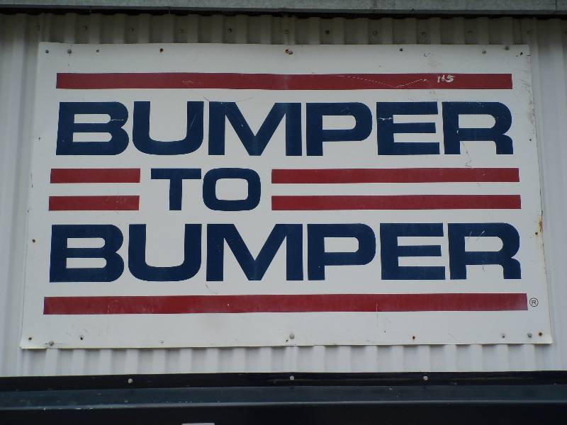 lot 300 image: Bumper To Bumper Sign