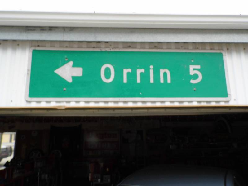 lot 308 image: Orrin 5 Sign