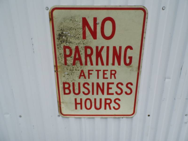 lot 312 image: No Parking After Hours Sign
