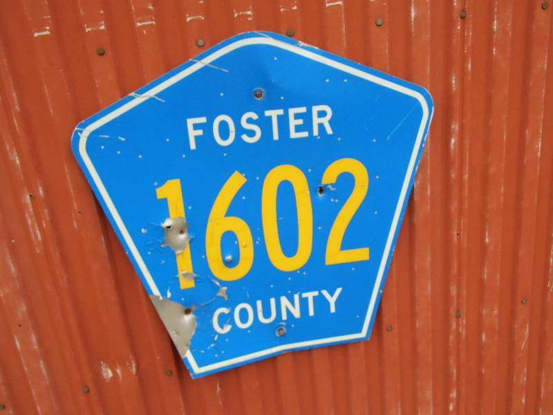 lot 332 image: Foster County 1602 Sign