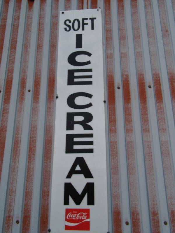 lot 335 image: Soft Serve Ice CreamCoke Sign