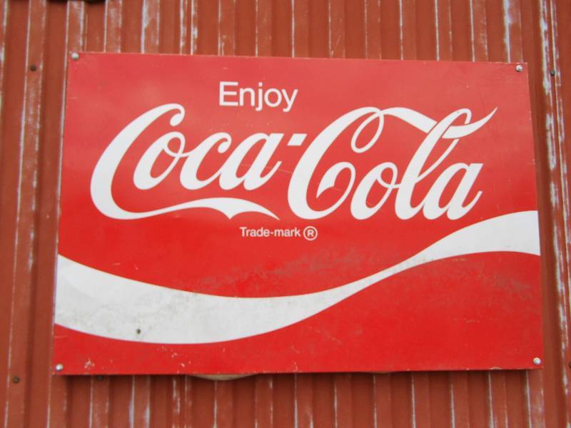 lot 340 image: Coke Sign