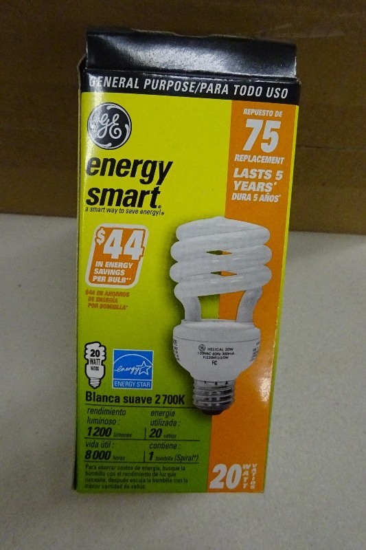 GE 20 watt Energy smart bulbs