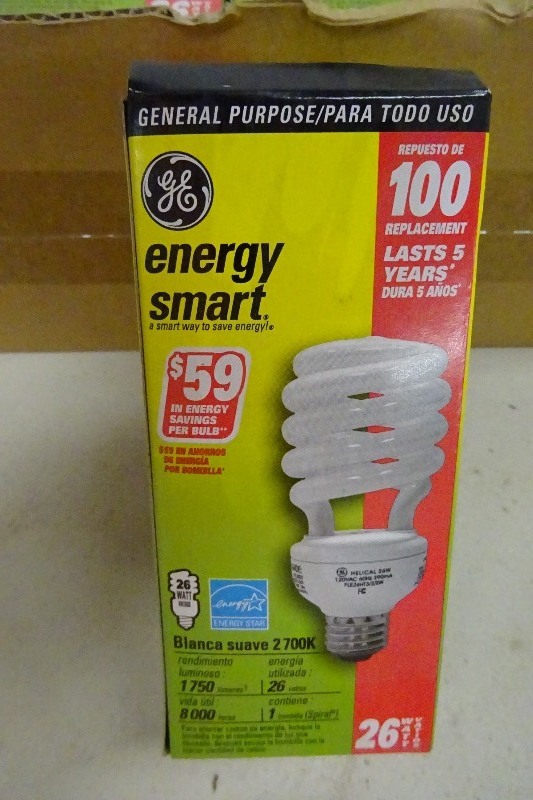 GE 26 watt energy smart bulb