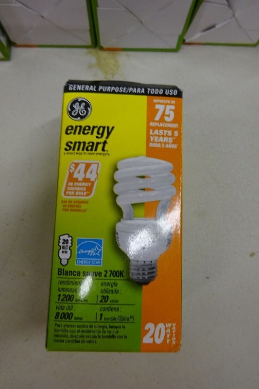 GE 20 Watt Energy Saver Bulbs