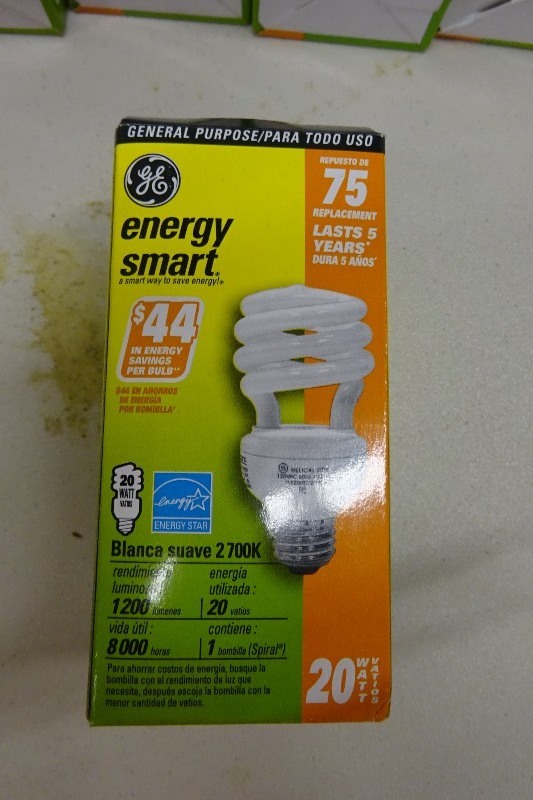 GE 20 Watt Energy Saver Bulbs