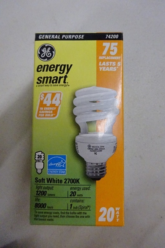 GE 20 Watt Energy Saver Bulbs