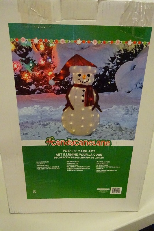 Prelit Snowman