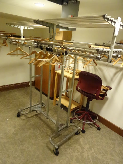 lot 9 image: Coat Rack on Wheels