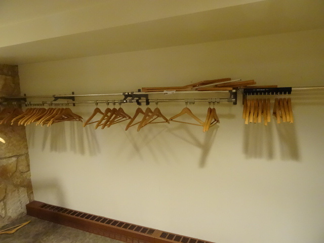 lot 10 image: Wall Hanging Coat Rack 3 Sections